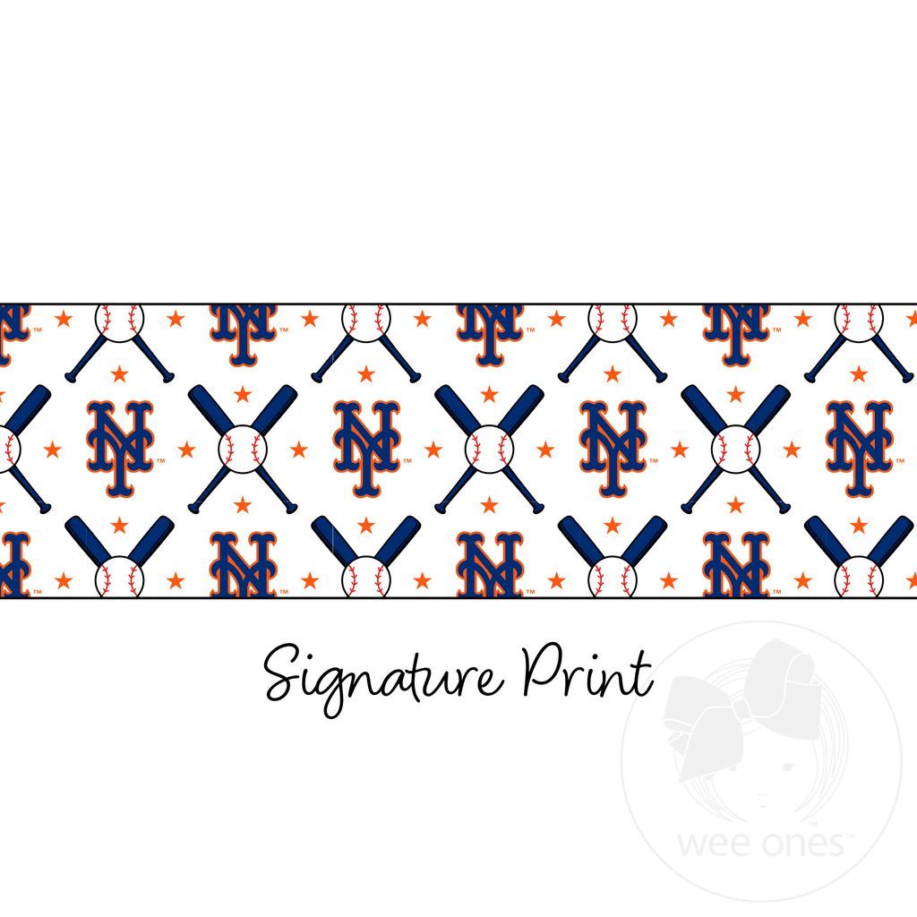 New York Mets Logo Print Knot Headband