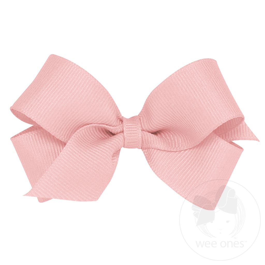 Mini Classic Grosgrain Hair Bow (Plain Wrap) - SWEET NECTAR