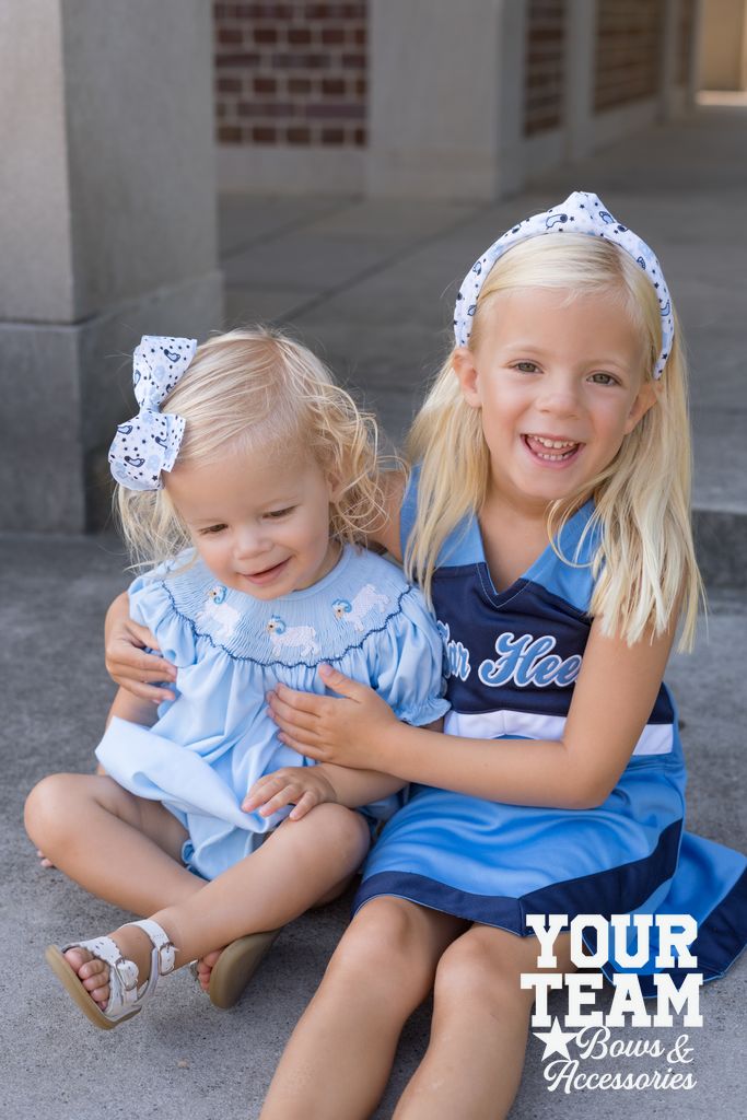 Medium North Carolina State Logo Print Hair Bow