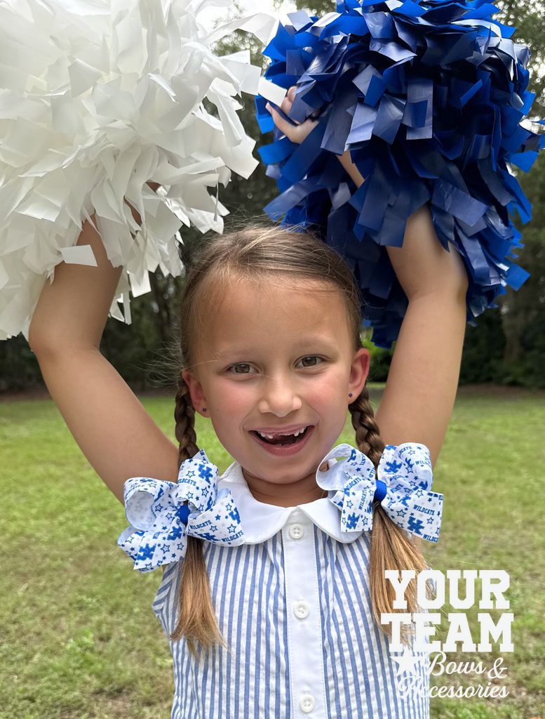 Medium Kentucky Logo Print Hair Bow