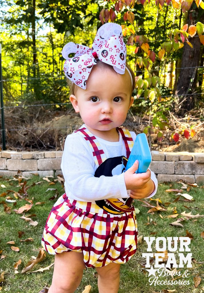 King Florida State Logo Print Hair Bow