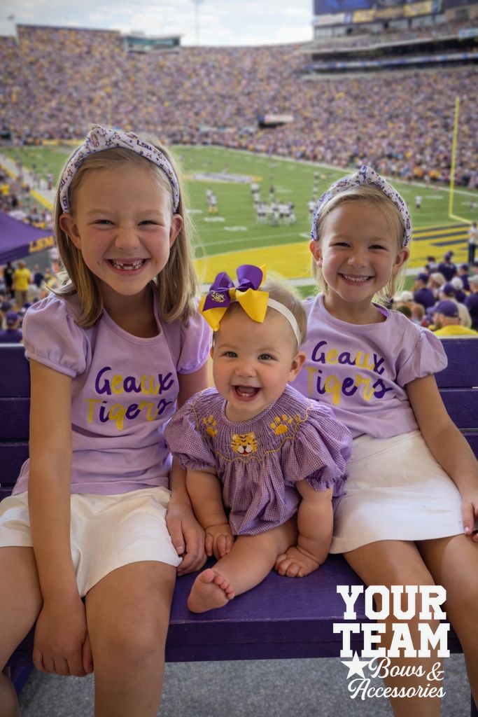 Soft Textured Logo Print Louisiana State Knot Headband