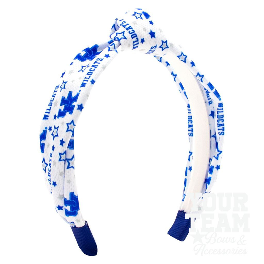 Soft Textured Logo Print Kentucky Knot Headband - KENTUCKY