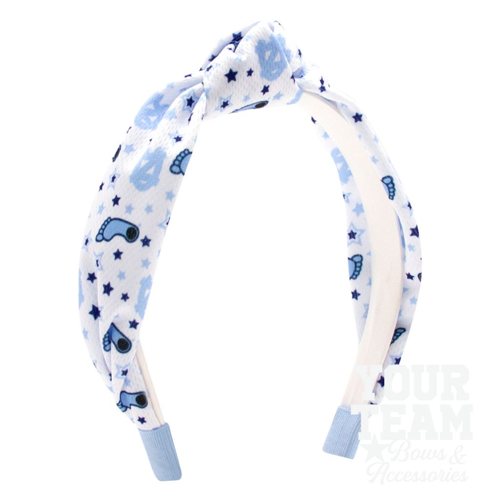 Soft Textured Logo Print North Carolina Knot Headband - UNIVERSITY NORTH CAROLINA