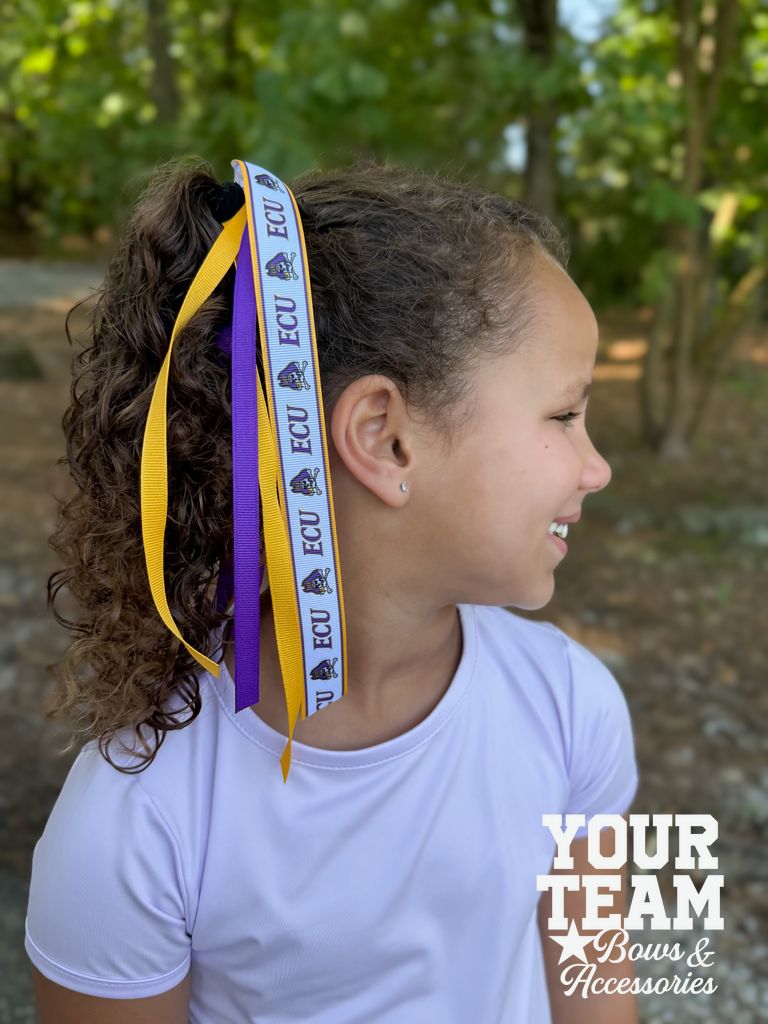 Collegiate Signature Logo Print Streamer Pony