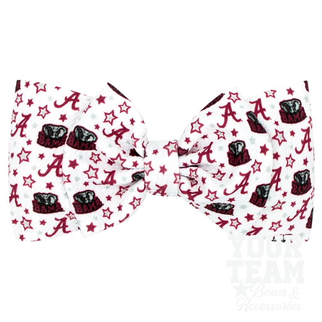 Soft Textured Logo Print Alabama Baby Band - ALABAMA