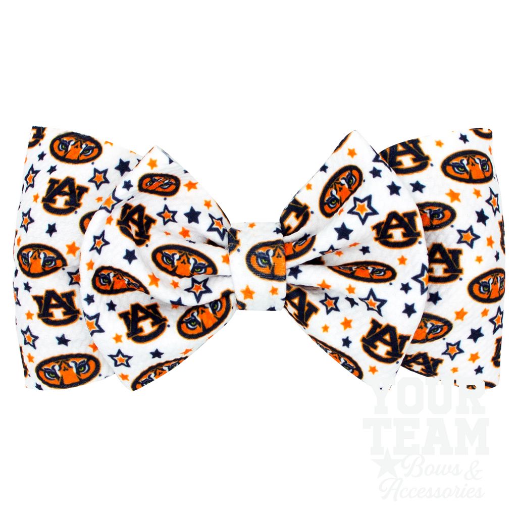 Soft Textured Logo Print Auburn Baby Band - AUBURN