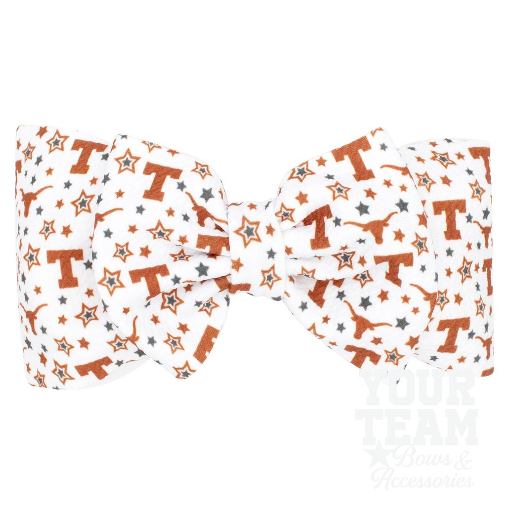 Soft Textured Logo Print University of Texas Baby Band - UNIVERSITY OF TEXAS
