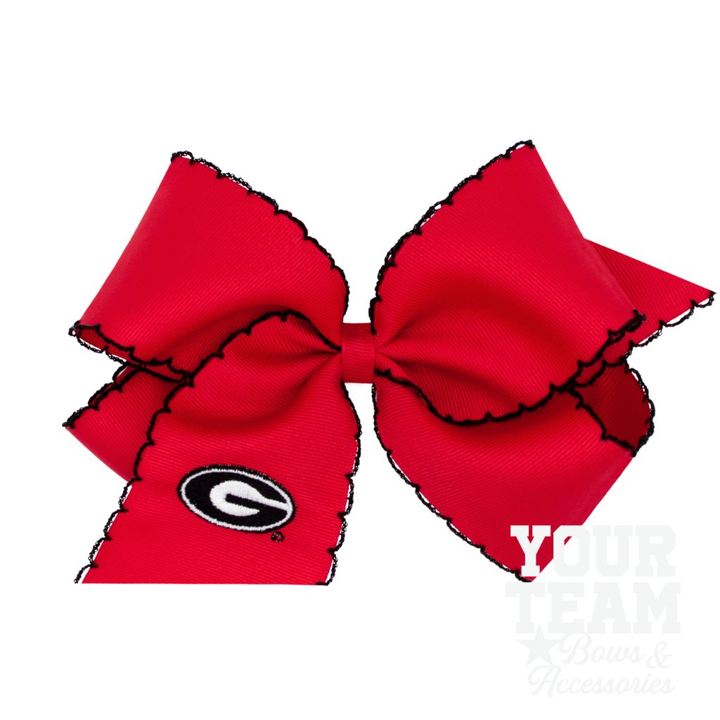 King Georgia Moonstitch Embroidered Hair Bow - GEORGIA