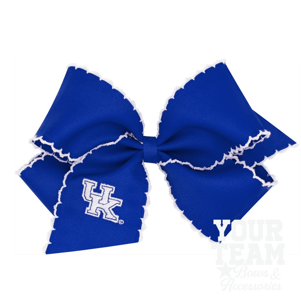King Kentucky Moonstitch Embroidered Hair Bow - KENTUCKY