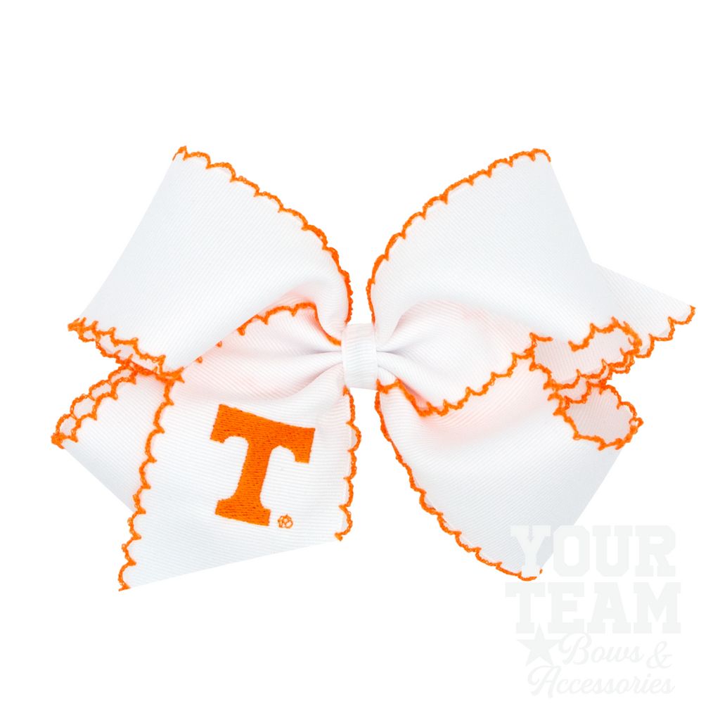 King Tennessee Moonstitch Embroidered Hair Bow - UNIVERSITY OF TENNESSEE