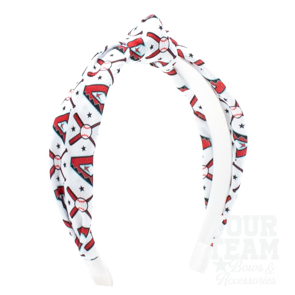 Arizona Diamondbacks Logo Print Knot Headband - ARIZONA DIAMONDBACKS
