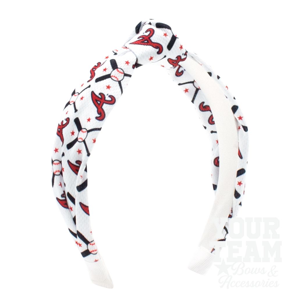 Atlanta Braves Logo Print Knot Headband - ATLANTA BRAVES