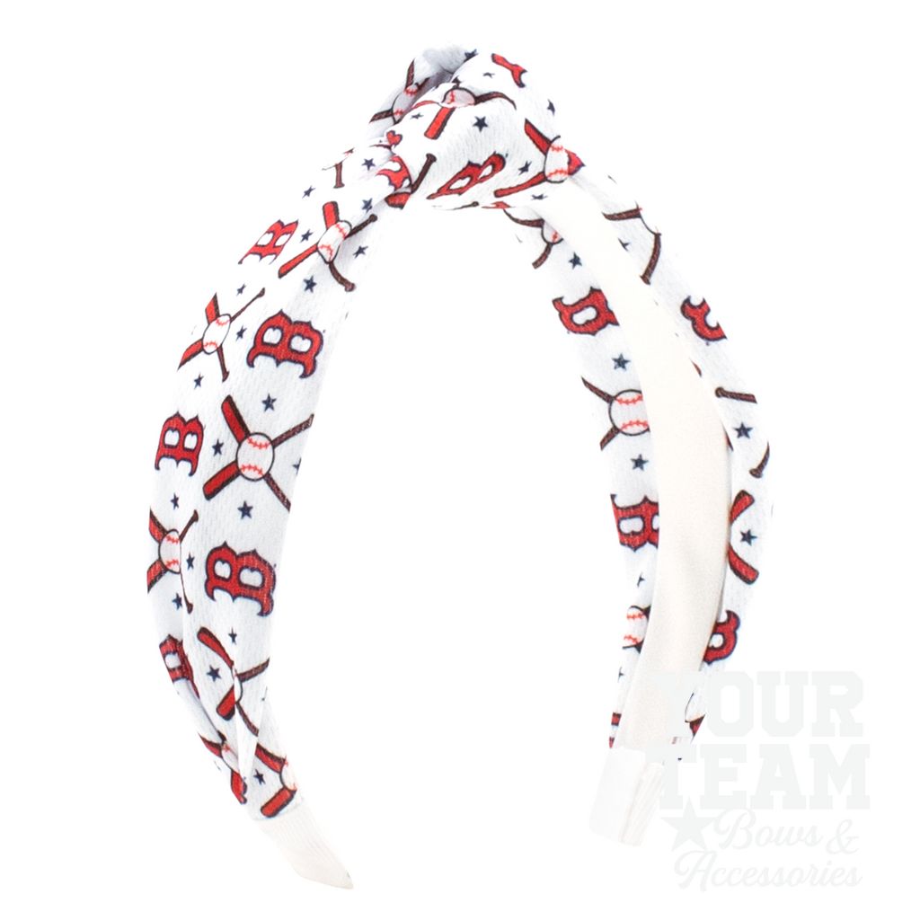Boston Red Sox Logo Print Knot Headband - BOSTON RED SOX