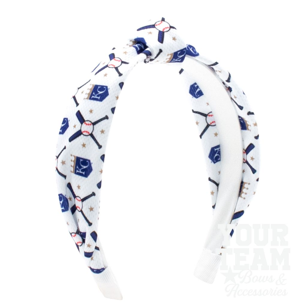 Kansas City Royals Logo Print Knot Headband - KANSAS CITY ROYALS