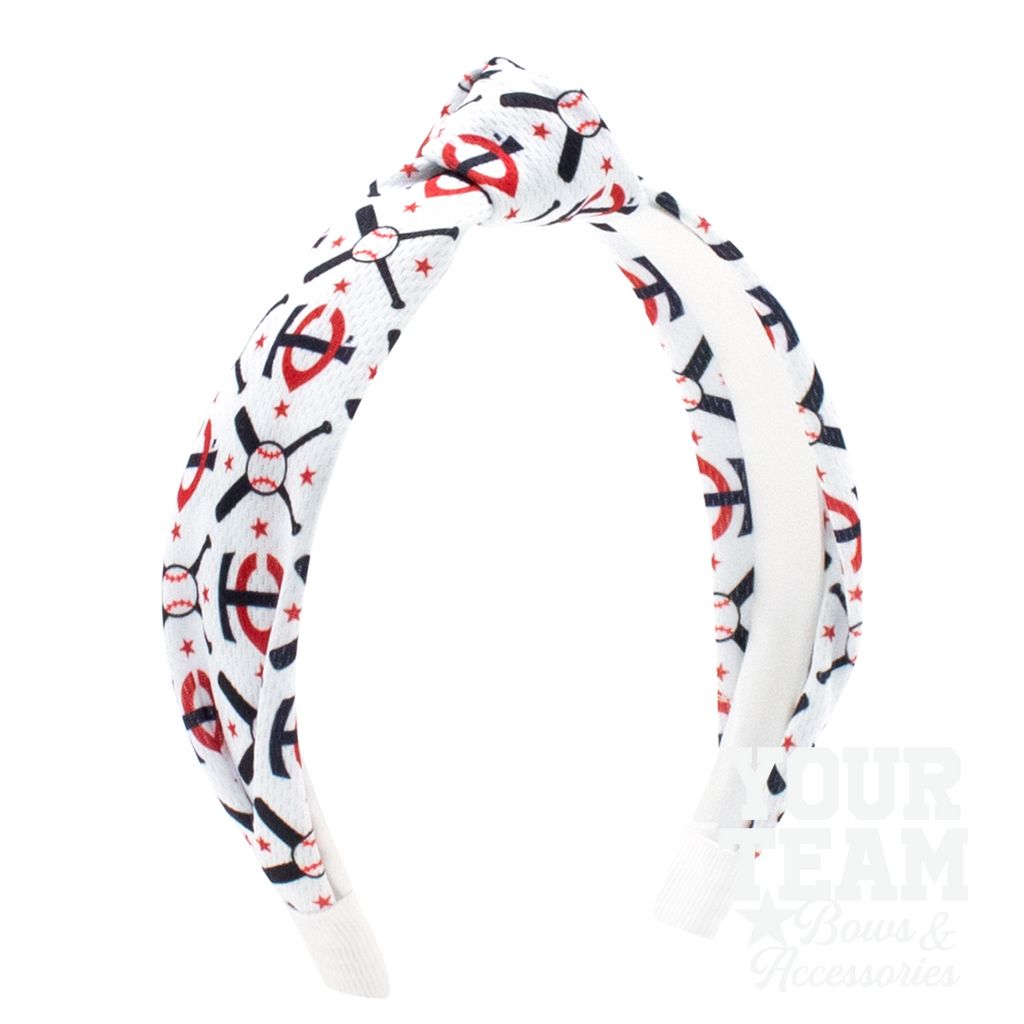 Minnesota Twins Logo Print Knot Headband - MINNESOTA TWINS