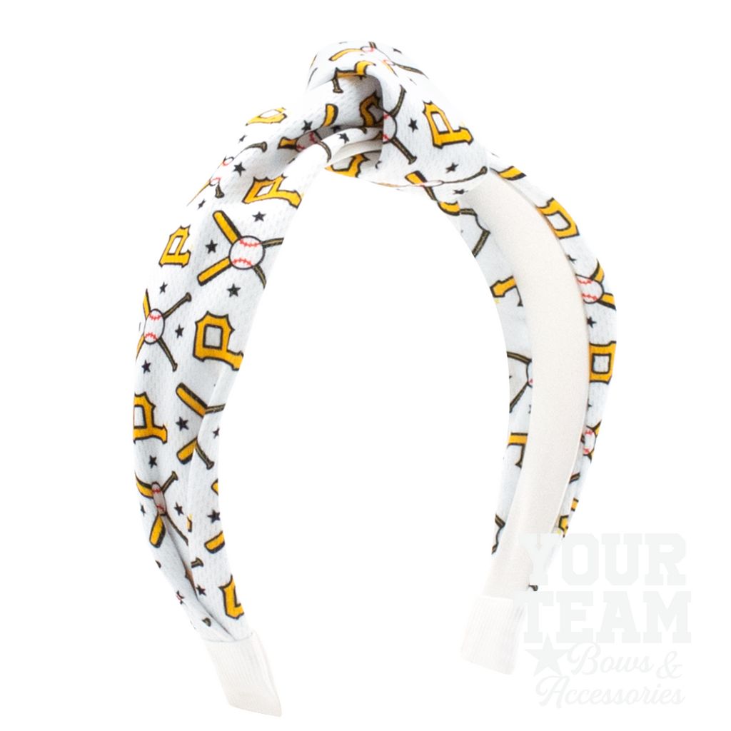 Pittsburgh Pirates Logo Print Knot Headband - PITTSBURGH PIRATES