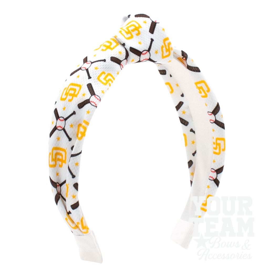 San Diego Padres Logo Print Knot Headband - SAN DIEGO PADRES