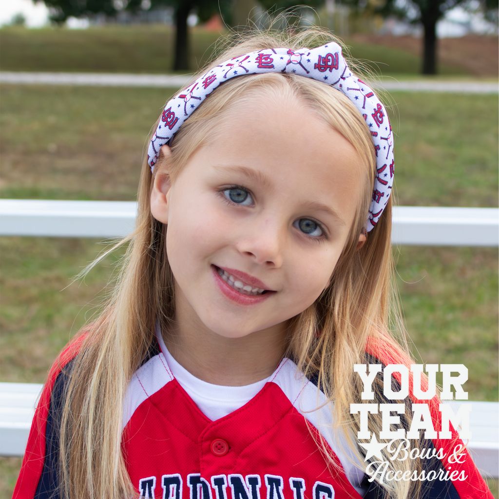 Cincinnati Reds Logo Print Knot Headband
