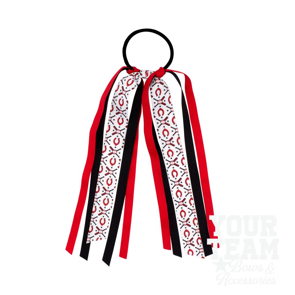 Cincinnati Reds Logo Print Streamer Pony - CINCINNATI REDS