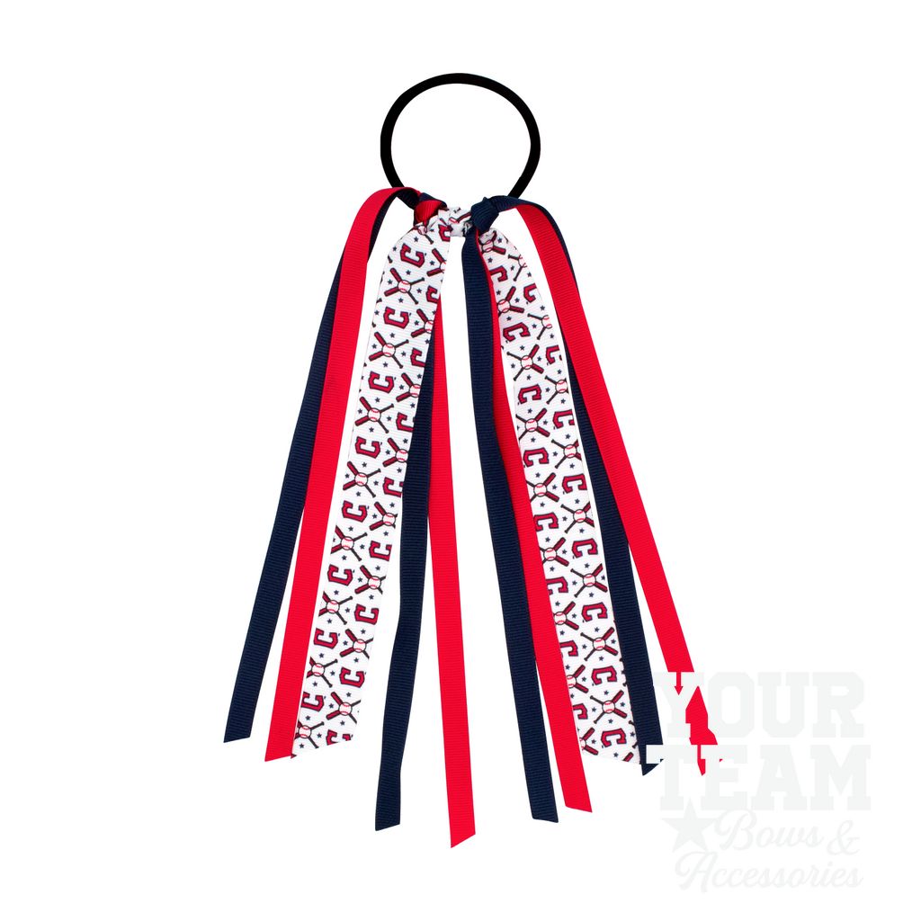 Cleveland Guardians Logo Print Streamer Pony - CLEVELAND GUARDIANS