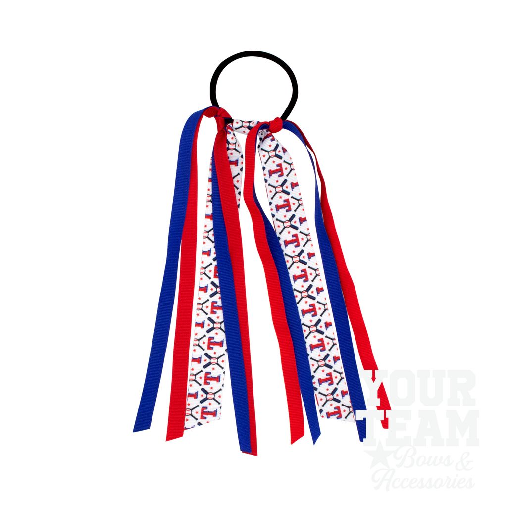 Texas Rangers Logo Print Streamer Pony - TEXAS RANGERS