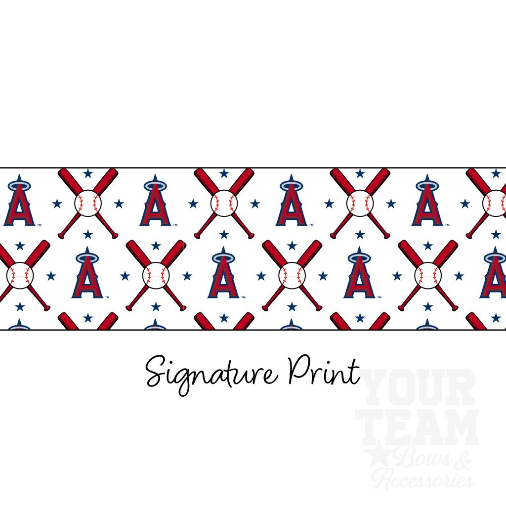 Los Angeles Angels Logo Print Streamer Pony