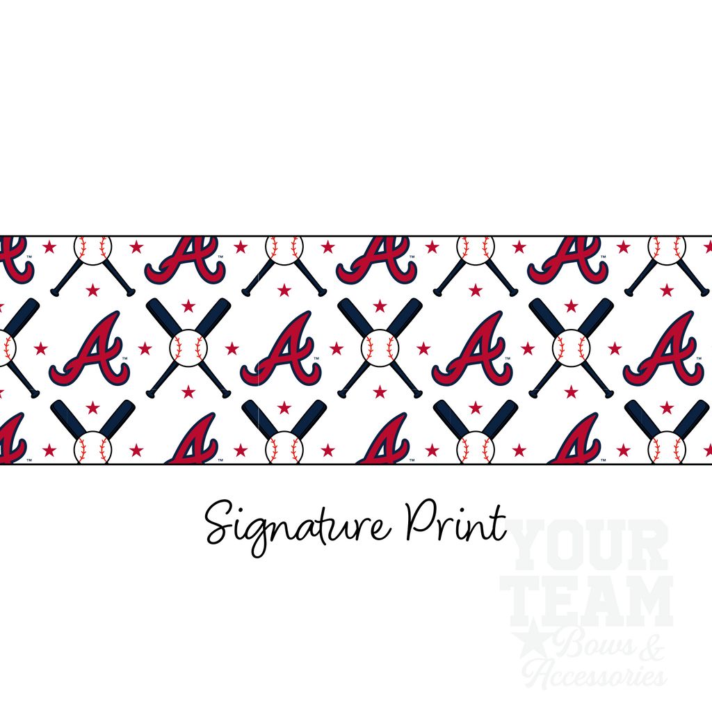 Atlanta Braves Logo Print Knot Headband