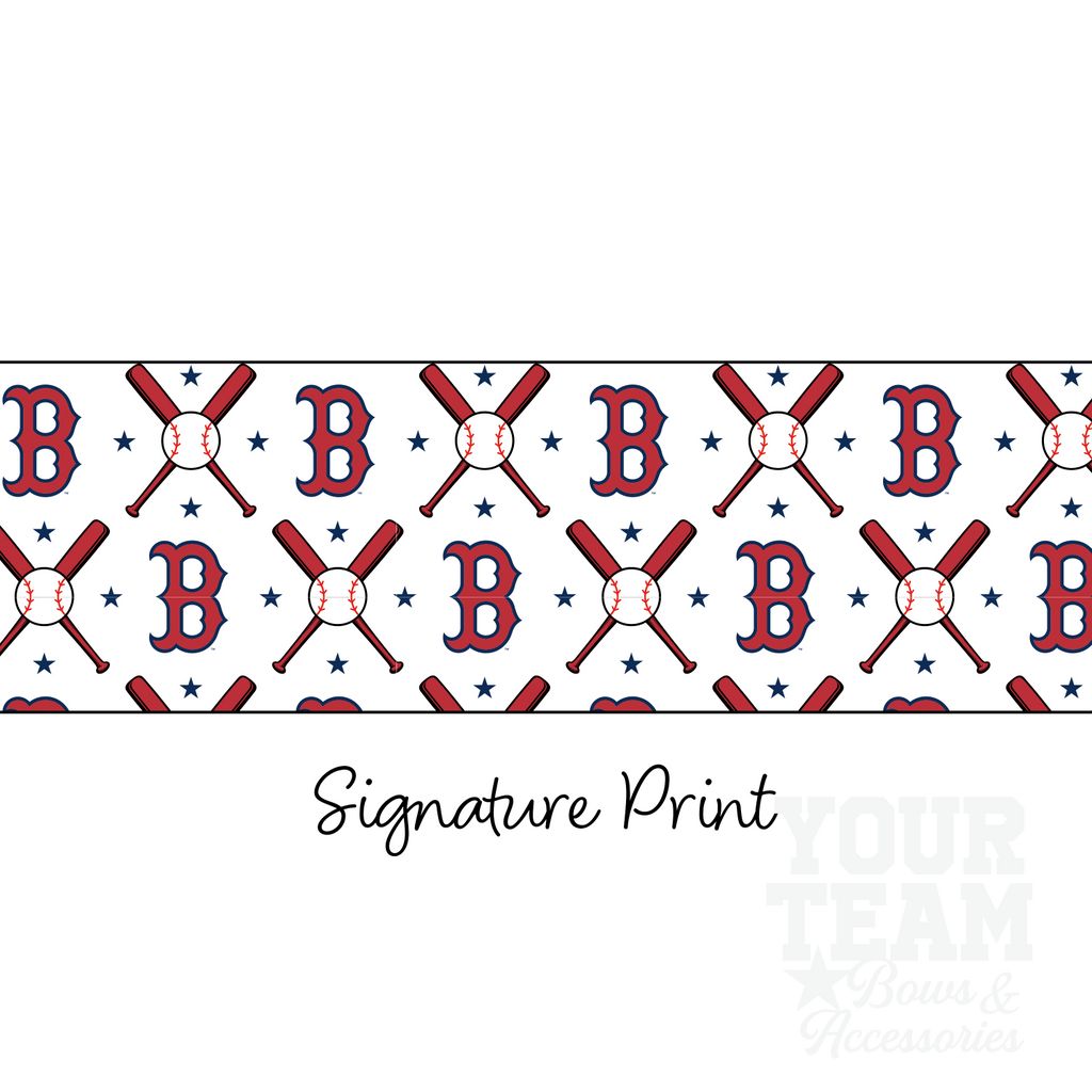 Boston Red Sox Logo Print Streamer Pony