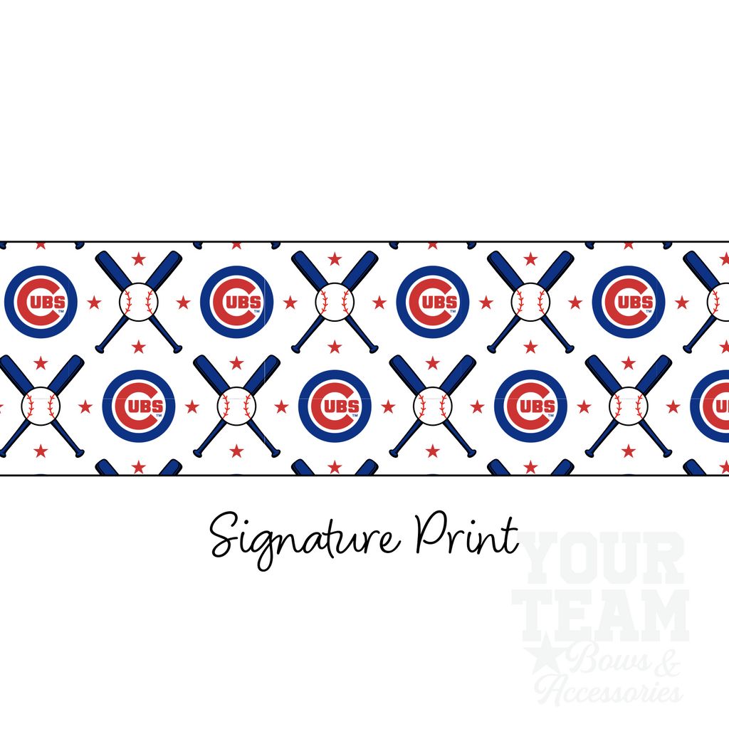 Chicago Cubs Logo Print Streamer Pony