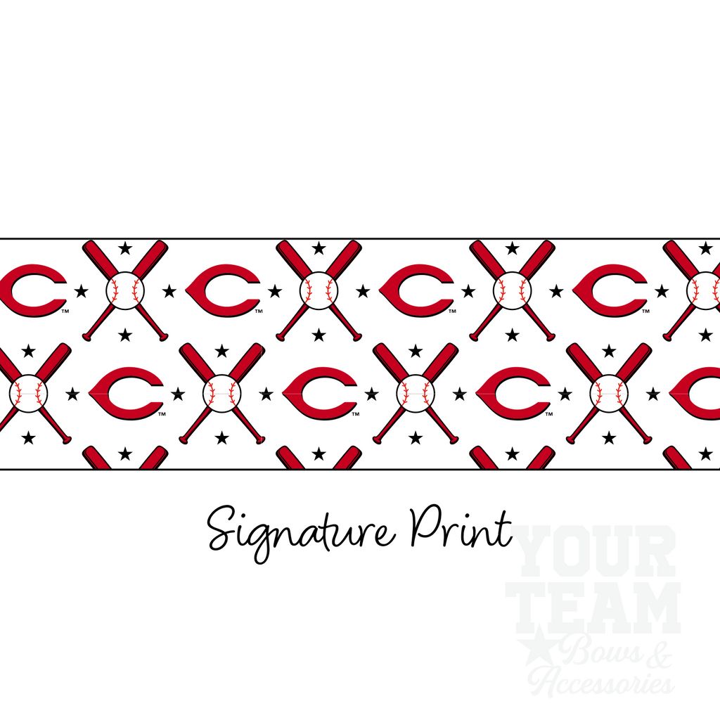Cincinnati Reds Logo Print Streamer Pony