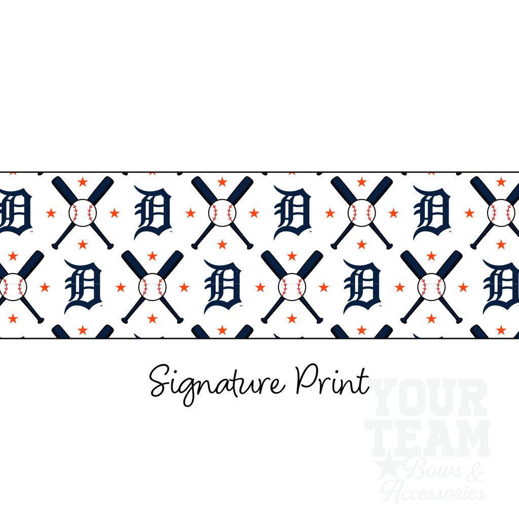 Detroit Tigers Logo Print Knot Headband