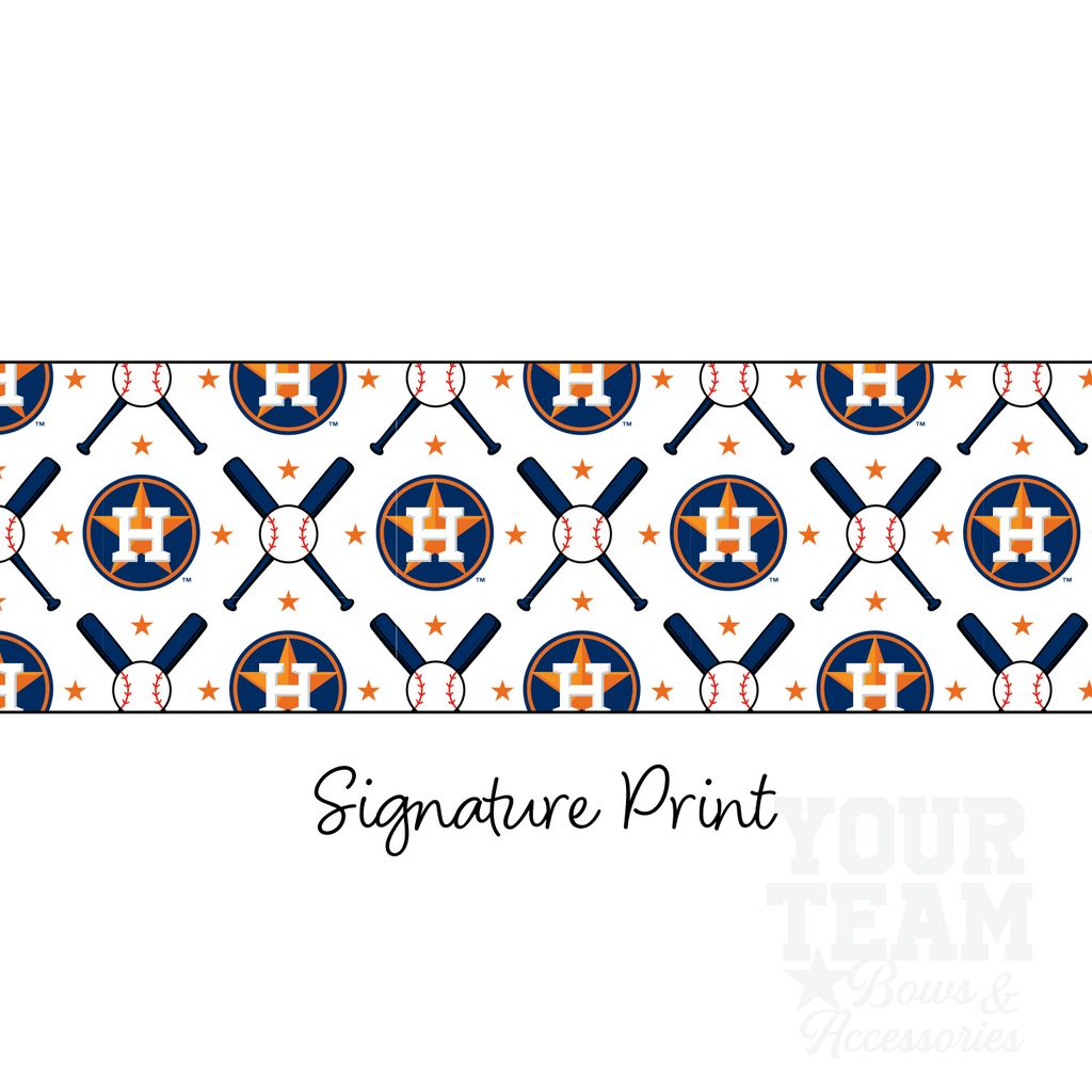 Houston Astros Logo Print Knot Headband