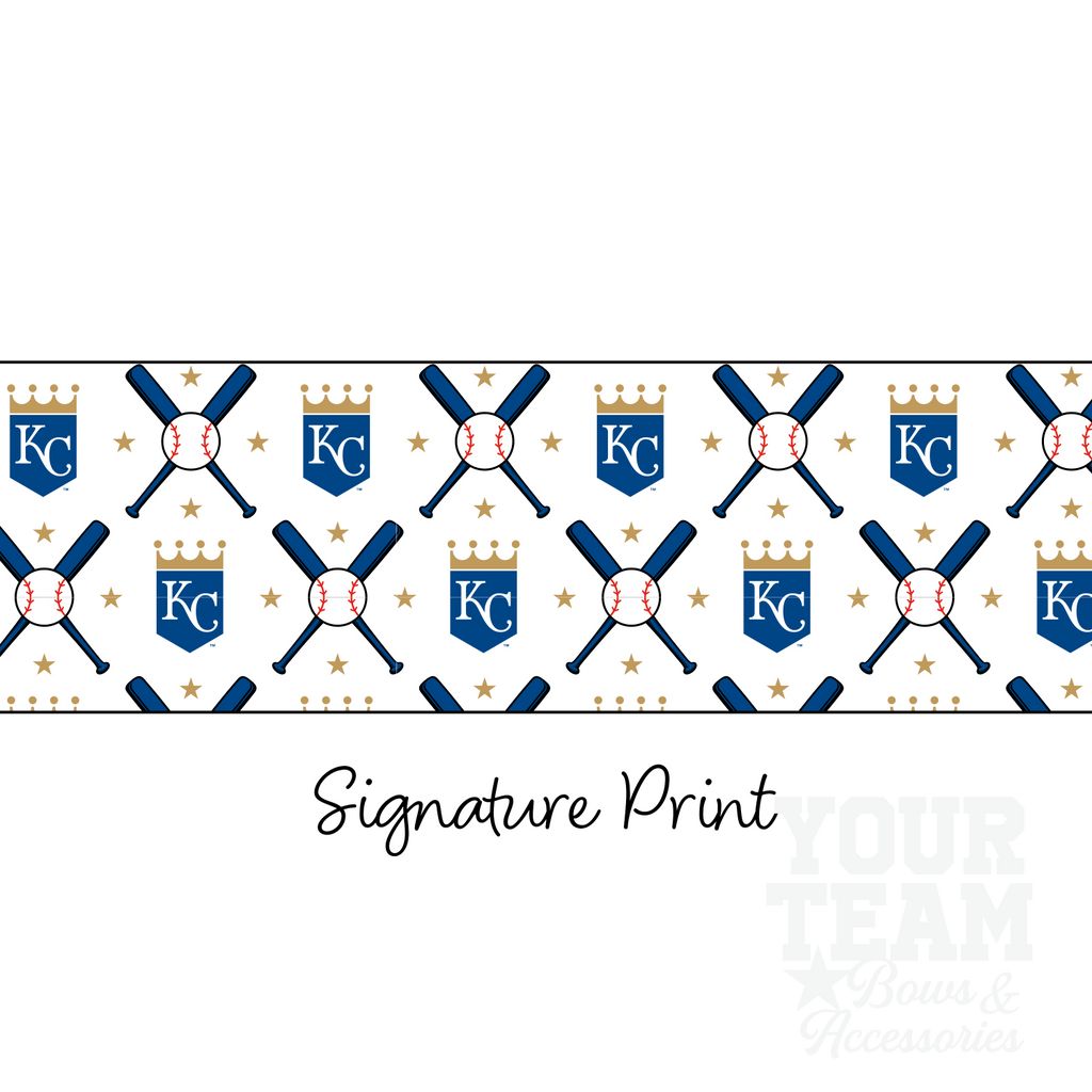 Kansas City Royals Logo Print Streamer Pony