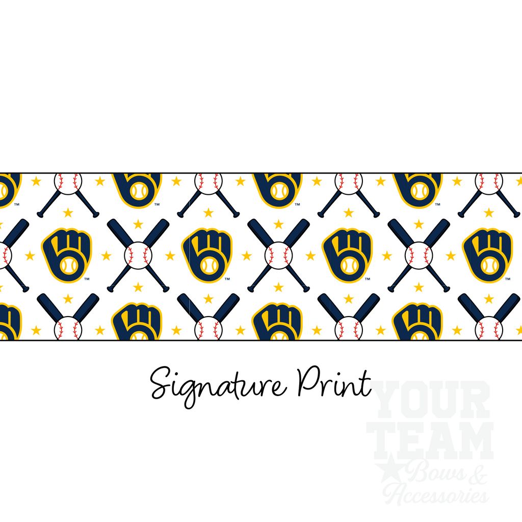 Milwaukee Brewers Logo Print Streamer Pony