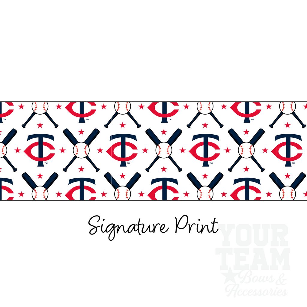 Minnesota Twins Logo Print Knot Headband