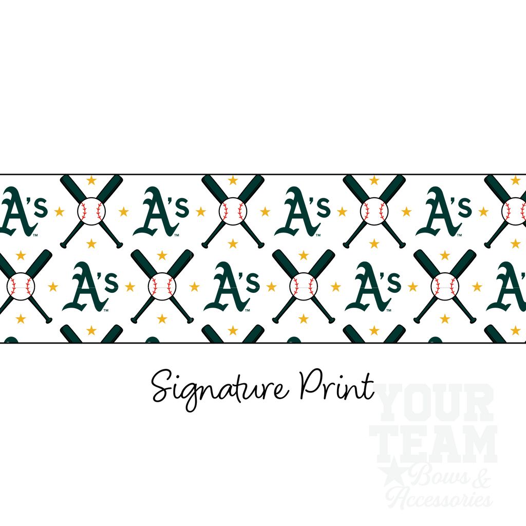 Oakland Athletics Logo Print Streamer Pony