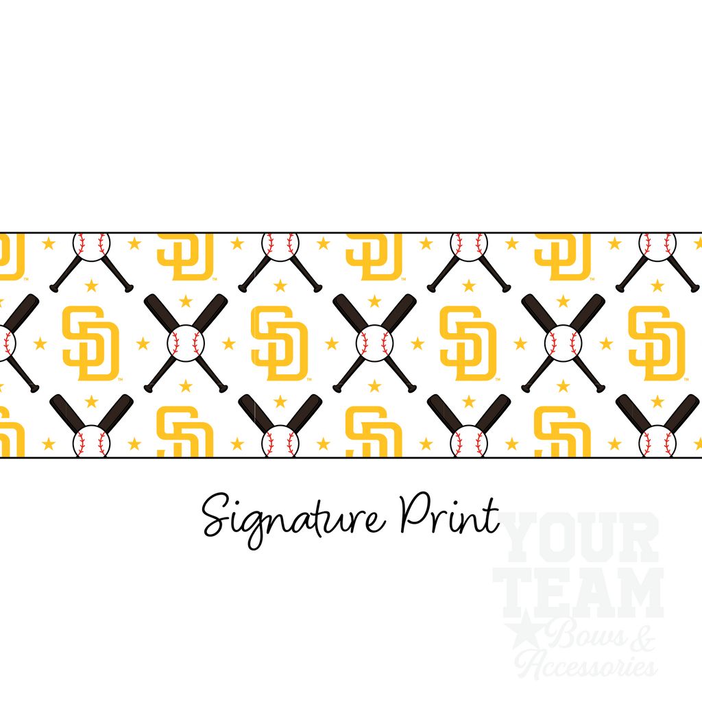 San Diego Padres Logo Print Streamer Pony