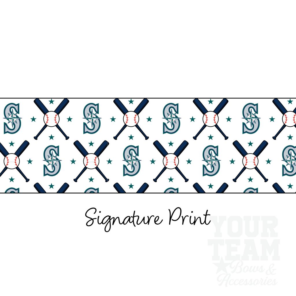 Seattle Mariners Logo Print Streamer Pony