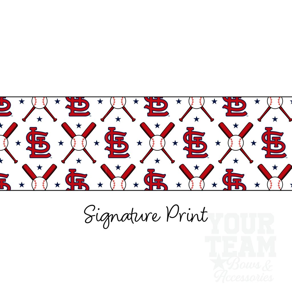 St. Louis Cardinals Logo Print Knot Headband