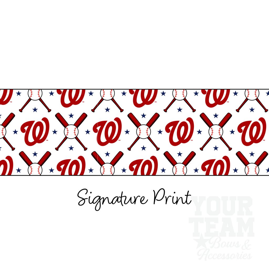 Washington Nationals Logo Print Streamer Pony