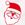 Medium Grosgrain Hair Bow with Moonstitch Edge and Christmas-themed Embroidery