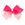 Medium Grosgrain Ombre Color-block Print Girls Hair Bow	