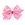 Medium Holiday-themed Pink Candy Cane Printed Grosgrain Hair Bow