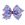 Medium Grosgrain Hair Bow with Millenium Blue Firework Print