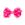 Mini Grosgrain Hair Bow with Ric-Rac Trim