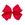 King Grosgrain Hair Bow with Ric-Rac Trim