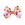 Mini Pink Halloween Print Grosgrain Hair Bow