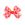 Mini Pink Halloween Print Grosgrain Hair Bow
