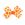 Mini Harvest Pumpkin Print Grosgrain Hair Bow